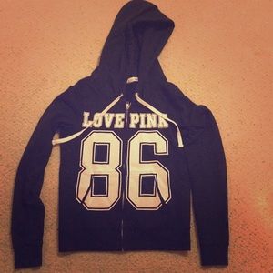 Classic Pink zip up hoodie